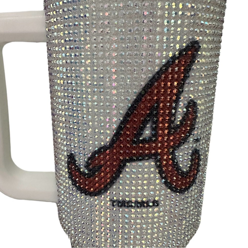LIMITED EDITION Bling Colossal 46 Oz Tumbler ATLANTA BRAVES! Sparkling Tumbler! - Picture 2 of 7